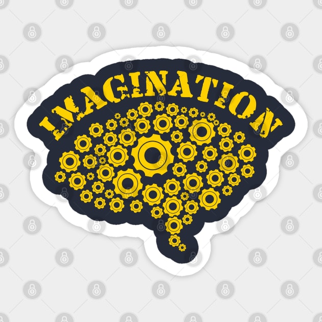 Brain Machine IMAGINATION Sticker by radeckari25